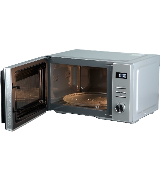 Микроволновая печь General Electronics GE-DS525S серебро, 25 л, 900 Вт, переключатели — электронный