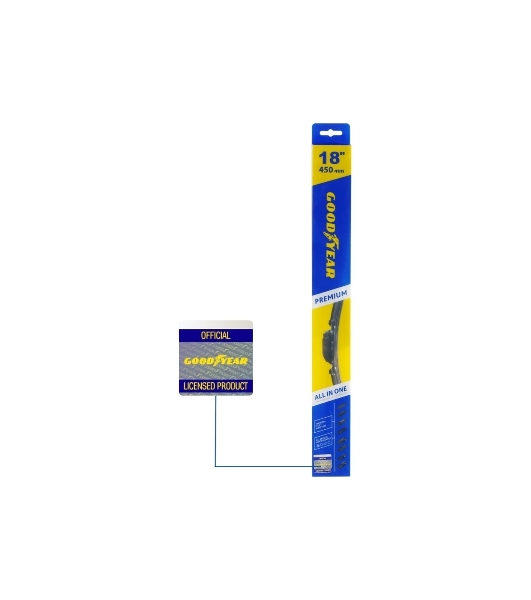 Щетка стеклоочистителя GOODYEAR GY000438 PREMIUM 18''/45 см бескаркасная