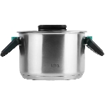 Кастрюля LARA LR02-245 Изумруд 6,4 л, нержавеющая сталь, с крышкой, фото3