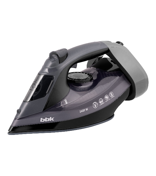 Утюг BBK ISE-2412 (L) сиреневый, 2400 Вт, 40 г/мин, 140 г/мин, 400 мл