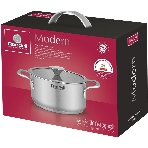 Кастрюля Rondell Modern RDS-1746, 2л, 18см, с крышкой, стальной, фото2