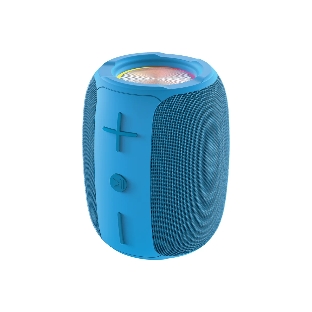 Колонка беспроводная QUMO BatteryBeats BT5.0 5Вт IP64 FM SD USB AUX подсветка 1500мА·ч синий