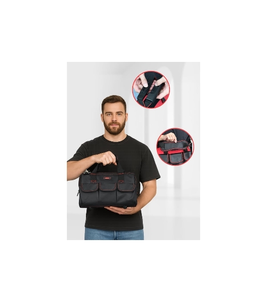 Сумка для инструментов Deli DL430902 Black Edition