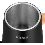 Чайник электрический Kitfort КТ-6726 1л. 1200Вт черный/дерево корпус: нерж.сталь/пластик, фото3
