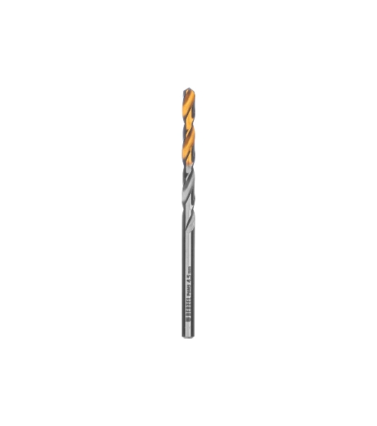 Сверло спиральное по металлу Denzel 4,5 x 80 мм, Р6М5, Golden Tip