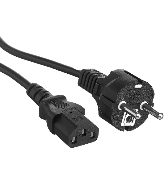 Шнур сетевой Rexant СЕЕ 7/7 (Schuko) – IEC 320 C13 3x0,75мм², длина 1,8м