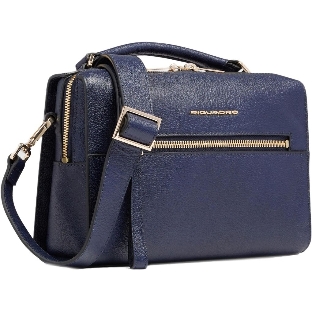 Сумка женская Piquadro Patricia BD6954W140/BLU темно-синяя натур.кожа