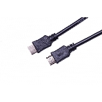 Кабель HDMI C-HM-HM-5M Wize, 5 м, v.2.0, 19M/19M, позол.разъемы, экран, черный, пакет, фото 1