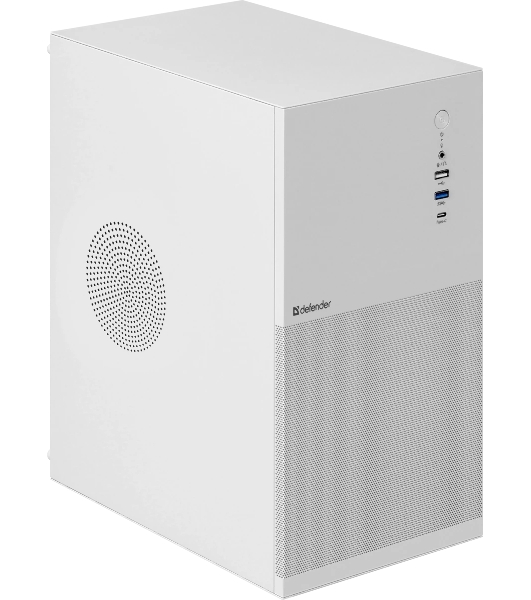 Компьютерный корпус Defender Apex Metal белый, mATX,Type C(3.0),USB3.0