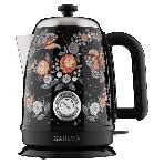 Чайник электрический GARLYN Flower Grace K-400 черный, фото 1