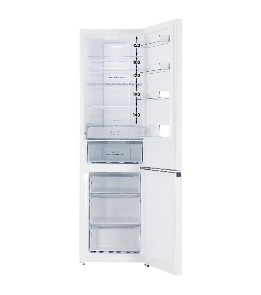 Холодильник Hisense RB434N4BW2 белый двухкамерный 235/96л морозилка снизу, NoFrost