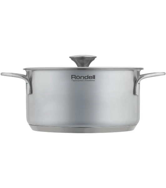 Кастрюля Rondell Modern RDS-1746, 2л, 18см, с крышкой, стальной