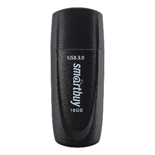 Флешка USB Smartbuy Scout Black (SB016Gb3SCK), 16Gb, USB 3.0/3.1, R/W 100/40, черный