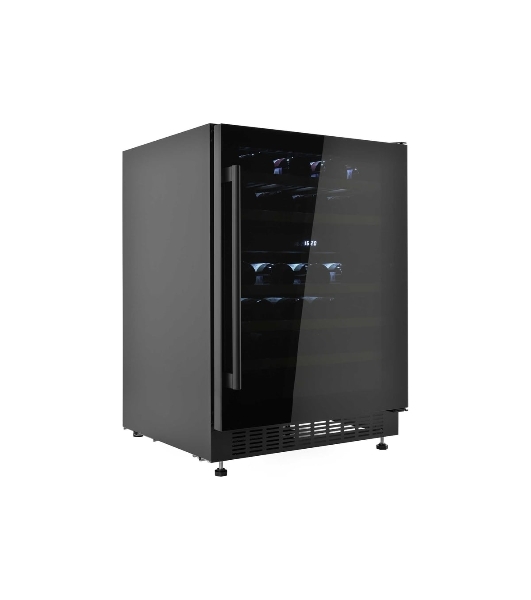 Винный шкаф встраиваемый ZÜGEL ZCWI460DB, черный