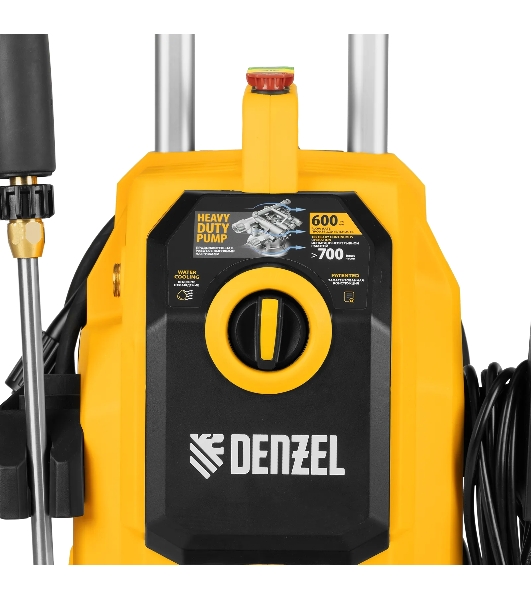 Мойка высокого давления Denzel K 50 Power, 2100 Вт, 150 бар, 600 л/ч, асинх. двиг.