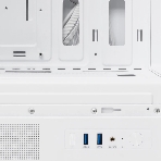 Компьютерный корпус HSPD F510, Panoramic Mid Tower, белый, TG, 0.5 SPCC, 3x120мм ARGB ATX, mATX, mITX 180/280/160мм 1x2.5', 1x3.5', 7xPCI 2xUSB-A 3.0 356x218x467мм, фото4