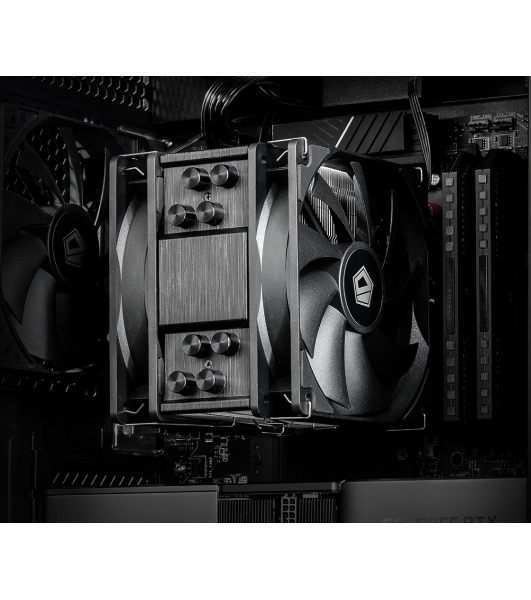 Кулер для процессора ID-COOLING SE-214-XT PLUS черный 120мм алюминий/медь 1800rpm 35.2db 4-pin 200W 150мм