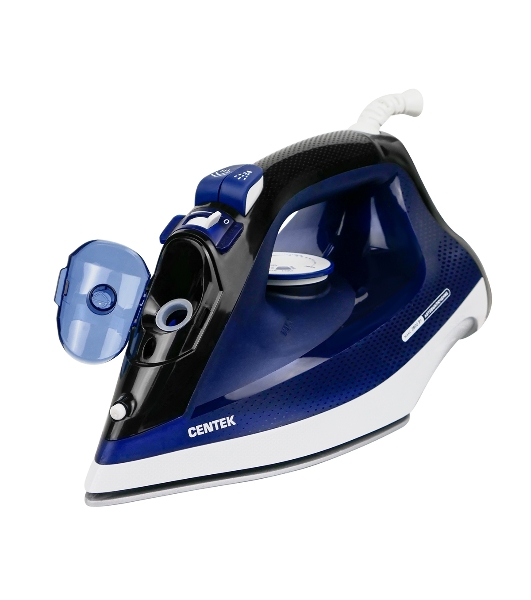 Утюг Centek CT-2308 синий, 2800 Вт, 60 г/мин, 190 г/мин, 300 мл