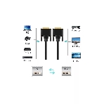 Кабель DVI-D--DVI-D Dual link 25M/25M, экран, феррит.кольца, 1.8м Telecom TCG441D-1.8M, фото4