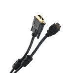 Кабель HDMI to DVI-D (19M -25M) 2м, TV-COM, 2 фильтра LCG135F-2M, фото 1