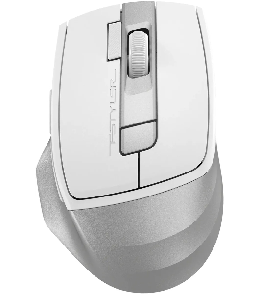 Мышь беспроводная A4Tech Fstyler FG45CS Air2 белый/серебристый, 2000 dpi, радиоканал, USB, кнопки - 7