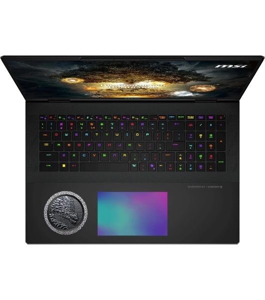 Ноутбук MSI Titan Dragon Edition 18 HX AI A2XWJG-205RU черный Core Ultra 9 285HX 64Gb SSD4Tb NVIDIA GeForce RTX 5090 для ноутбуков 24Gb 18' IPS UHD+ (3840x2400) Windows 11 Home WiFi BT Cam (9S7-1824A5-205)
