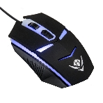 Мышь проводная Nakatomi MOG-02U черный, 1600 dpi, USB, кнопки - 5, фото 1