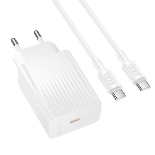 Сетевое зарядное устройство BOROFONE (6941991122743) BAS73Aaa 1Type-C 3.0A PD20W для Type-C Type-C White