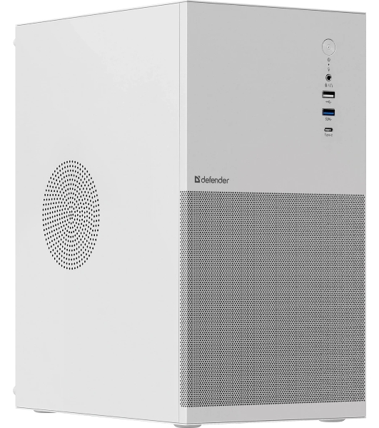 Компьютерный корпус Defender Apex Metal белый, mATX,Type C(3.0),USB3.0