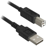 Кабель USB Defender USB 2.0 AM-BM 30AWG, никель, 5м 1, фото 1