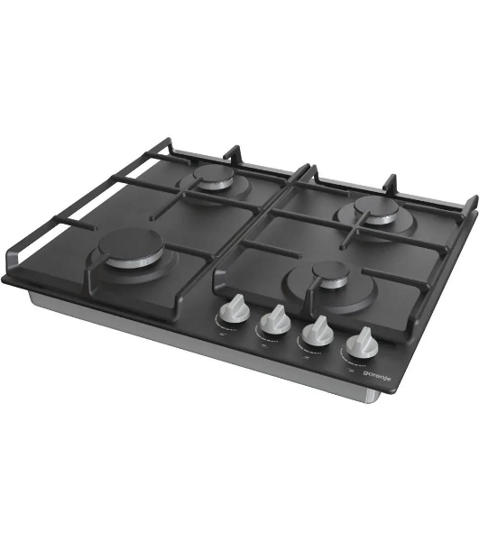 Газовая варочная панель Gorenje G641EXB, 4 конфорки, металл, черный