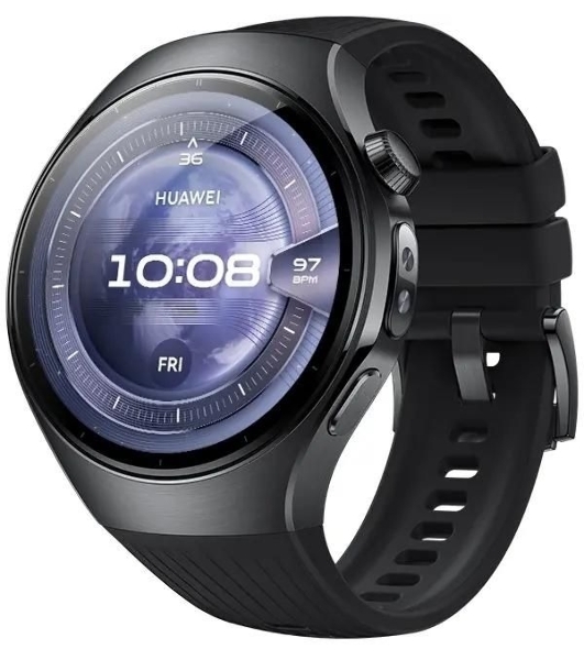 Умные часы Huawei Watch 5 Rates-L19F, 1.5' LTPO AMOLED, Wi-Fi, Bluetooth, NFC, IP69, черный