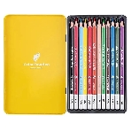 Карандаши цветные Deli Color Emotion EC00205 EC00205, липа, 12 цветов, коробка металлическая, фото2