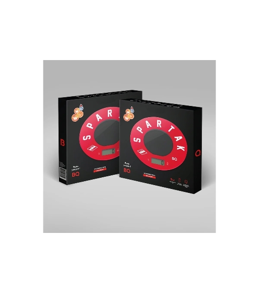 Весы кухонные BQ KS1007 Spartak, красный/рисунок