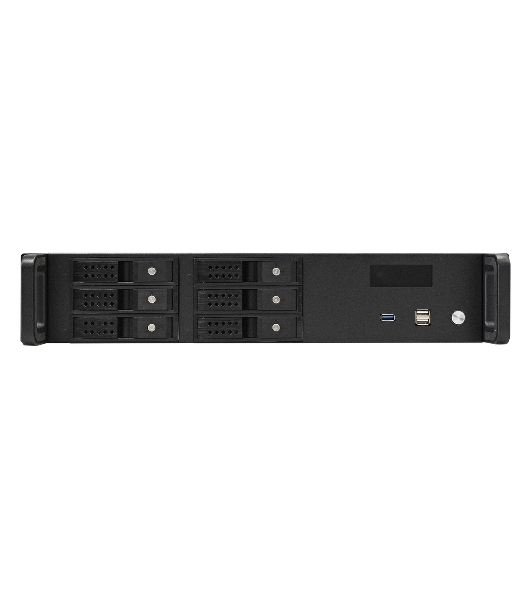 Серверный корпус ExeGate Pro 2U480-HS06 (RM 19', высота 2U, глубина 480, без БП, 6xHotSwap, USB)