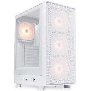 Компьютерный корпус HSPD M510, Mesh Mid Tower, белый, TG, 0.5 SPCC, 4x120мм ARGb ATX, mATX, mITX 180/280/160мм 1x2.5', 1x3.5', 7xPCI 2xUSB-A 3.0 517x277x418мм