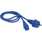 Шнур питания Lanmaster LAN-PP13/SH-0.5-BL C13-Schuko проводник.:3x0.75мм2 0.5м 220В 10А (упак.:1шт) синий, фото 1
