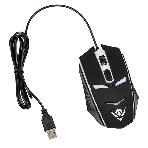 Мышь проводная Nakatomi MOG-02U черный, 1600 dpi, USB, кнопки - 5, фото2