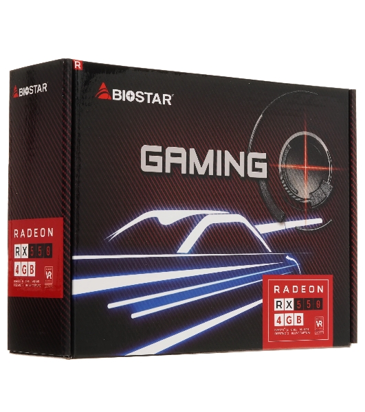 Видеокарта Biostar AMD Radeon RX 550 4Gb RX550-4GB PCI-E 128bit GDDR5 1100/6000 DVIx1 HDMIx1 DPx1 HDCP Ret