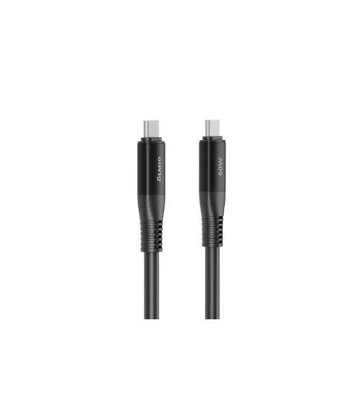 Кабель OLMIO SHIELD, Type-C - Type-C, 60W 3A, 1.2м, черный