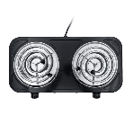 Плита настольная электрическая Centek CT-1509 черный, 2 кВт, ТЭН, конфорки - 2, эмаль, поворотные переключатели, фото3