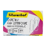 Скрепки Silwerhof никель 50мм (упаковка: 50шт) картонная коробка, фото4