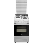 Плита комбинированная Darina 1D KM 241 337 W белый/черный, конфорок 4 шт, духовка 50 л, 50 см x 85 см x 60 см, фото 1