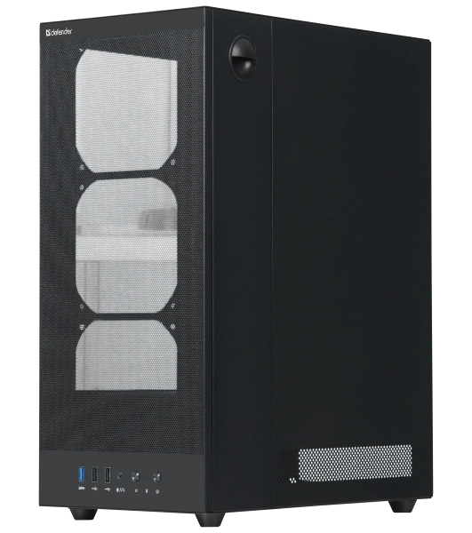 Компьютерный корпус Defender RaptorX черный,ATX,4fans,switchM/BSync