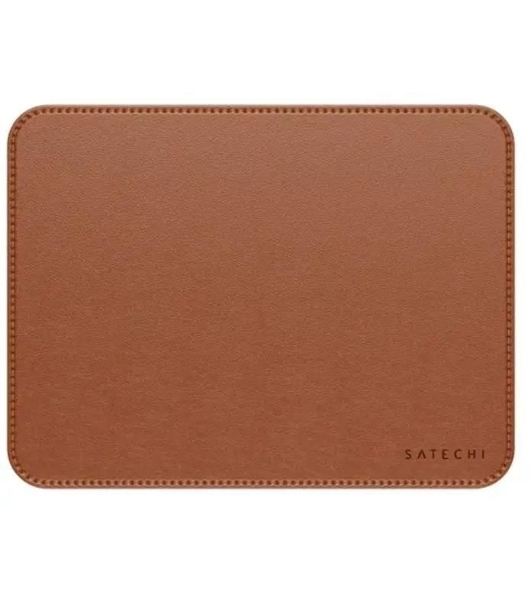 Коврик для мыши из веганской кожи Satechi Vegan-Leather Premium Desk Mat, коричневый