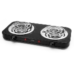 Плита настольная электрическая Centek CT-1509 черный, 2 кВт, ТЭН, конфорки - 2, эмаль, поворотные переключатели, фото 1