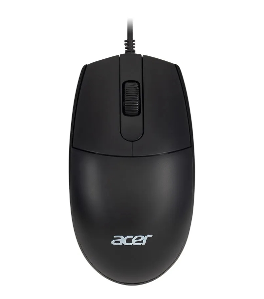 Комплект клавиатура+мышь Acer OMW141 проводной, USB, 1200 DPI, чёрный