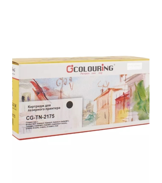 Картридж Colouring CG-TN-2175 черный (2600 стр.) для Brother HL-2140/2142/2150N/2170W/DCP-7030/7040/7045N/MFC-7320