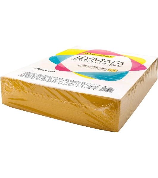 Бумага Silwerhof IG50 A4/80г/м2/500л./горчичный