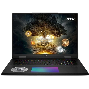 Ноутбук MSI Titan Dragon Edition 18 HX AI A2XWJG-205RU черный Core Ultra 9 285HX 64Gb SSD4Tb NVIDIA GeForce RTX 5090 для ноутбуков 24Gb 18' IPS UHD+ (3840x2400) Windows 11 Home WiFi BT Cam (9S7-1824A5-205)